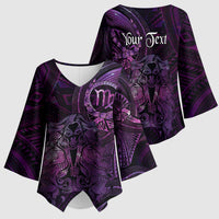 Personalised Polynesia Zodiac Virgo Kimono Sleeve Blouse Galaxy Polynesian Pattern Chest Tattoo Style LT14 - Polynesian Pride