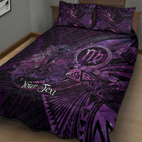 Personalised Polynesia Zodiac Virgo Quilt Bed Set Galaxy Polynesian Pattern Chest Tattoo Style LT14 - Polynesian Pride