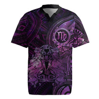 Personalised Polynesia Zodiac Virgo Rugby Jersey Galaxy Polynesian Pattern Chest Tattoo Style LT14 Purple - Polynesian Pride