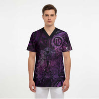 Personalised Polynesia Zodiac Virgo Scrub Top Galaxy Polynesian Pattern Chest Tattoo Style LT14 - Polynesian Pride