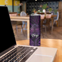 Personalised Polynesia Zodiac Virgo Skinny Tumbler Galaxy Polynesian Pattern Chest Tattoo Style LT14 - Polynesian Pride