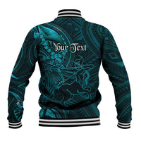 Personalised Polynesia Zodiac Sagittarius Baseball Jacket Galaxy Polynesian Pattern Chest Tattoo Style LT14 - Polynesian Pride