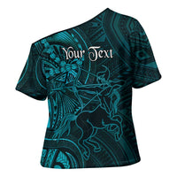 Personalised Polynesia Zodiac Sagittarius Cross Shoulder Shirt Galaxy Polynesian Pattern Chest Tattoo Style LT14 - Polynesian Pride