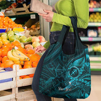 Personalised Polynesia Zodiac Sagittarius Grocery Bag Galaxy Polynesian Pattern Chest Tattoo Style LT14 - Polynesian Pride
