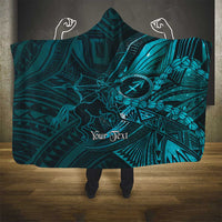 Personalised Polynesia Zodiac Sagittarius Hooded Blanket Galaxy Polynesian Pattern Chest Tattoo Style LT14 - Polynesian Pride