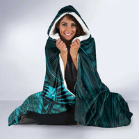 Personalised Polynesia Zodiac Sagittarius Hooded Blanket Galaxy Polynesian Pattern Chest Tattoo Style LT14 - Polynesian Pride