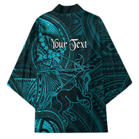 Personalised Polynesia Zodiac Sagittarius Kimono Galaxy Polynesian Pattern Chest Tattoo Style