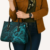 Personalised Polynesia Zodiac Sagittarius Leather Bag Galaxy Polynesian Pattern Chest Tattoo Style LT14 - Polynesian Pride