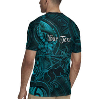Personalised Polynesia Zodiac Sagittarius Rugby Jersey Galaxy Polynesian Pattern Chest Tattoo Style LT14 - Polynesian Pride