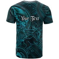 Personalised Polynesia Zodiac Sagittarius T Shirt Galaxy Polynesian Pattern Chest Tattoo Style LT14 - Polynesian Pride