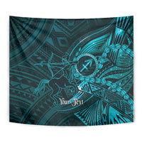 Personalised Polynesia Zodiac Sagittarius Tapestry Galaxy Polynesian Pattern Chest Tattoo Style LT14 - Polynesian Pride