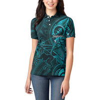 Personalised Polynesia Zodiac Sagittarius Women Polo Shirt Galaxy Polynesian Pattern Chest Tattoo Style LT14 - Polynesian Pride