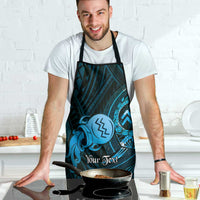 Personalised Polynesia Zodiac Aquarius Apron Galaxy Polynesian Pattern Chest Tattoo Style LT14 - Polynesian Pride