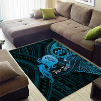 Personalised Polynesia Zodiac Aquarius Area Rug Galaxy Polynesian Pattern Chest Tattoo Style LT14 - Polynesian Pride