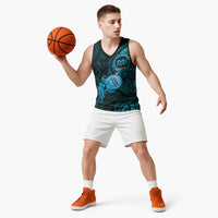 Personalised Polynesia Zodiac Aquarius Basketball Jersey Galaxy Polynesian Pattern Chest Tattoo Style LT14 - Polynesian Pride