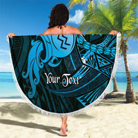 Personalised Polynesia Zodiac Aquarius Beach Blanket Galaxy Polynesian Pattern Chest Tattoo Style LT14 - Polynesian Pride