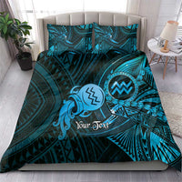 Personalised Polynesia Zodiac Aquarius Bedding Set Galaxy Polynesian Pattern Chest Tattoo Style LT14 - Polynesian Pride