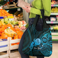 Personalised Polynesia Zodiac Aquarius Grocery Bag Galaxy Polynesian Pattern Chest Tattoo Style LT14 - Polynesian Pride