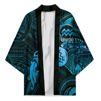 Personalised Polynesia Zodiac Aquarius Kimono Galaxy Polynesian Pattern Chest Tattoo Style