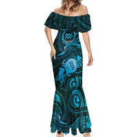 Personalised Polynesia Zodiac Aquarius Mermaid Dress Galaxy Polynesian Pattern Chest Tattoo Style LT14 - Polynesian Pride