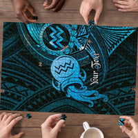 Personalised Polynesia Zodiac Aquarius Puzzle Galaxy Polynesian Pattern Chest Tattoo Style LT14 - Polynesian Pride