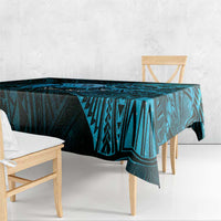 Personalised Polynesia Zodiac Aquarius Tablecloth Galaxy Polynesian Pattern Chest Tattoo Style LT14 - Polynesian Pride