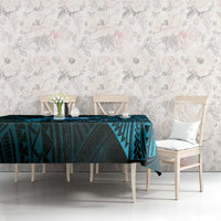Personalised Polynesia Zodiac Aquarius Tablecloth Galaxy Polynesian Pattern Chest Tattoo Style LT14 - Polynesian Pride