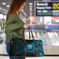 Personalised Polynesia Zodiac Aquarius Travel Bag Galaxy Polynesian Pattern Chest Tattoo Style LT14 - Polynesian Pride