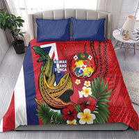 Hawaii And Tonga Bedding Set Shark Tattoo With Tongan Coat Of Arms