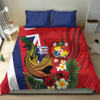 Hawaii And Tonga Bedding Set Shark Tattoo With Tongan Coat Of Arms