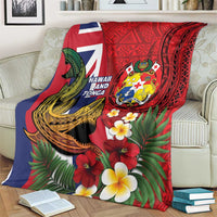 Hawaii And Tonga Blanket Shark Tattoo With Tongan Coat Of Arms LT14 - Polynesian Pride