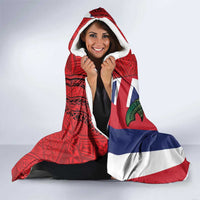 Hawaii And Tonga Hooded Blanket Shark Tattoo With Tongan Coat Of Arms LT14 - Polynesian Pride