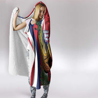 Hawaii And Tonga Hooded Blanket Shark Tattoo With Tongan Coat Of Arms LT14 - Polynesian Pride