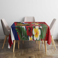 Hawaii And Tonga Tablecloth Shark Tattoo With Tongan Coat Of Arms LT14 - Polynesian Pride
