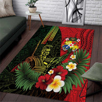 Hawaii And Tonga Area Rug King Kamehameha Tribal Ngatu Pattern