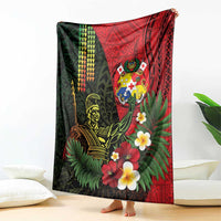 Hawaii And Tonga Blanket King Kamehameha Tribal Ngatu Pattern LT14 - Polynesian Pride
