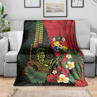 Hawaii And Tonga Blanket King Kamehameha Tribal Ngatu Pattern LT14 - Polynesian Pride