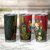Hawaii And Tonga Tumbler Cup King Kamehameha Tribal Ngatu Pattern
