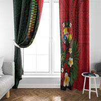 Hawaii And Tonga Window Curtain King Kamehameha Tribal Ngatu Pattern LT14 - Polynesian Pride