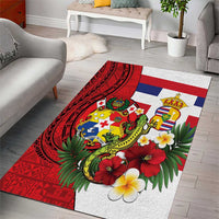 Hawaii And Tonga Area Rug King Kalakaua Tribal Gecko Tongan Ngatu