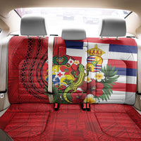 Hawaii And Tonga Back Car Seat Cover King Kalakaua Tribal Gecko Tongan Ngatu