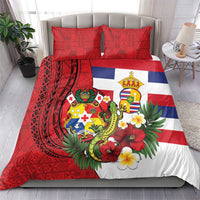 Hawaii And Tonga Bedding Set King Kalakaua Tribal Gecko Tongan Ngatu