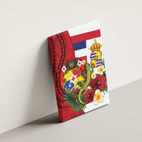 Hawaii And Tonga Canvas Wall Art King Kalakaua Tribal Gecko Tongan Ngatu LT14 - Polynesian Pride