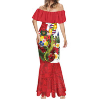 Hawaii And Tonga Mermaid Dress King Kalakaua Tribal Gecko Tongan Ngatu