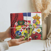 Hawaii And Tonga Wrapping Paper King Kalakaua Tribal Gecko Tongan Ngatu - Polynesian Pride