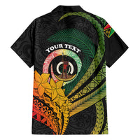Personalised Vanuatu Independence Day Family Matching Long Sleeve Bodycon Dress and Hawaiian Shirt July 30 Pig Tusk Long God Yumi Stanap LT14 - Polynesian Pride