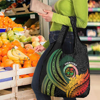 Personalised Vanuatu Independence Day Grocery Bag July 30 Pig Tusk Long God Yumi Stanap