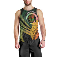 Personalised Vanuatu Independence Day Men Tank Top July 30 Pig Tusk Long God Yumi Stanap LT14 - Polynesian Pride