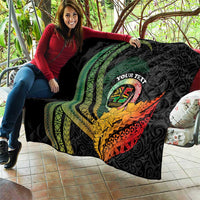 Personalised Vanuatu Independence Day Quilt July 30 Pig Tusk Long God Yumi Stanap