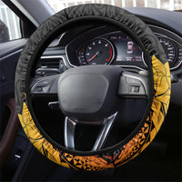 Vanuatu Independence Day Steering Wheel Cover July 30 Pig Tusk Long God Yumi Stanap LT14 - Polynesian Pride